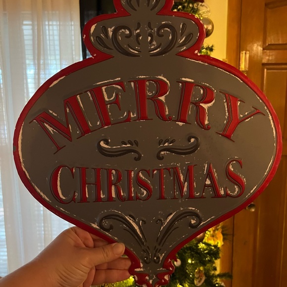 Merry Christmas Vintage Bulb Sign - Picture 3 of 3